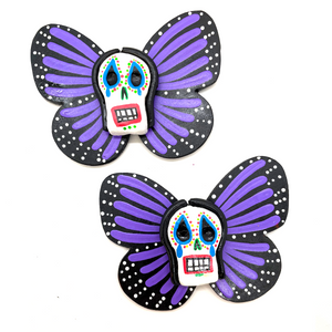 Handmade Jumbo Mariposa Butterfly Magnets (La Llorona - 2 Pack)