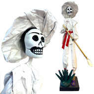 Mexican Handmade Paper Maché - Agavero Catrín Art & Decor Muertolandia.com   