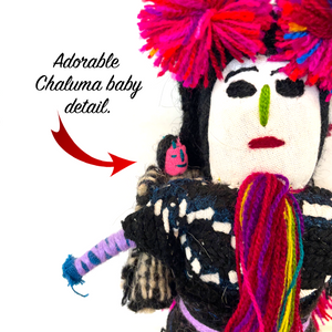 Plush Doll - Traditional Chamula Mother With Baby