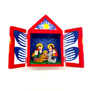 Handmade Nativity Natividad Scene - Casita