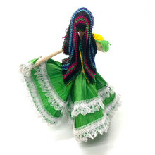 Load image into Gallery viewer, Handmade Mexican Corn Husk Tamal Miss Bouquet Doll