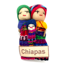 Load image into Gallery viewer, Handmade Worry Doll Sisters / Muñecas Quitapena Magnet