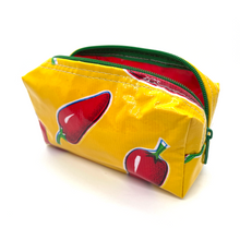 Load image into Gallery viewer, Handmade Mexican Oil Cloth - Cosmetic Bag Yellow