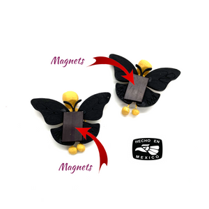 Handmade Mariposa Butterfly Magnets (2 Pack) - Rainbow