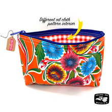 Load image into Gallery viewer, Handmade Mexican Oil Cloth - Large Pouch