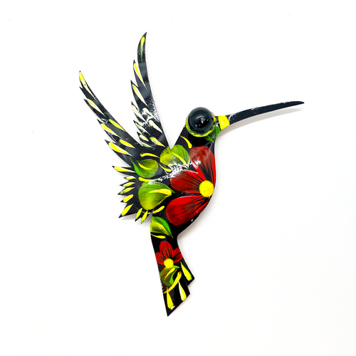 Handmade Mexican Magnet Tin Hummingbird - Colibrí