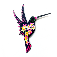 Load image into Gallery viewer, Handmade Mexican Magnet Tin Hummingbird - Colibrí