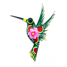Load image into Gallery viewer, Handmade Mexican Magnet Tin Hummingbird - Colibrí