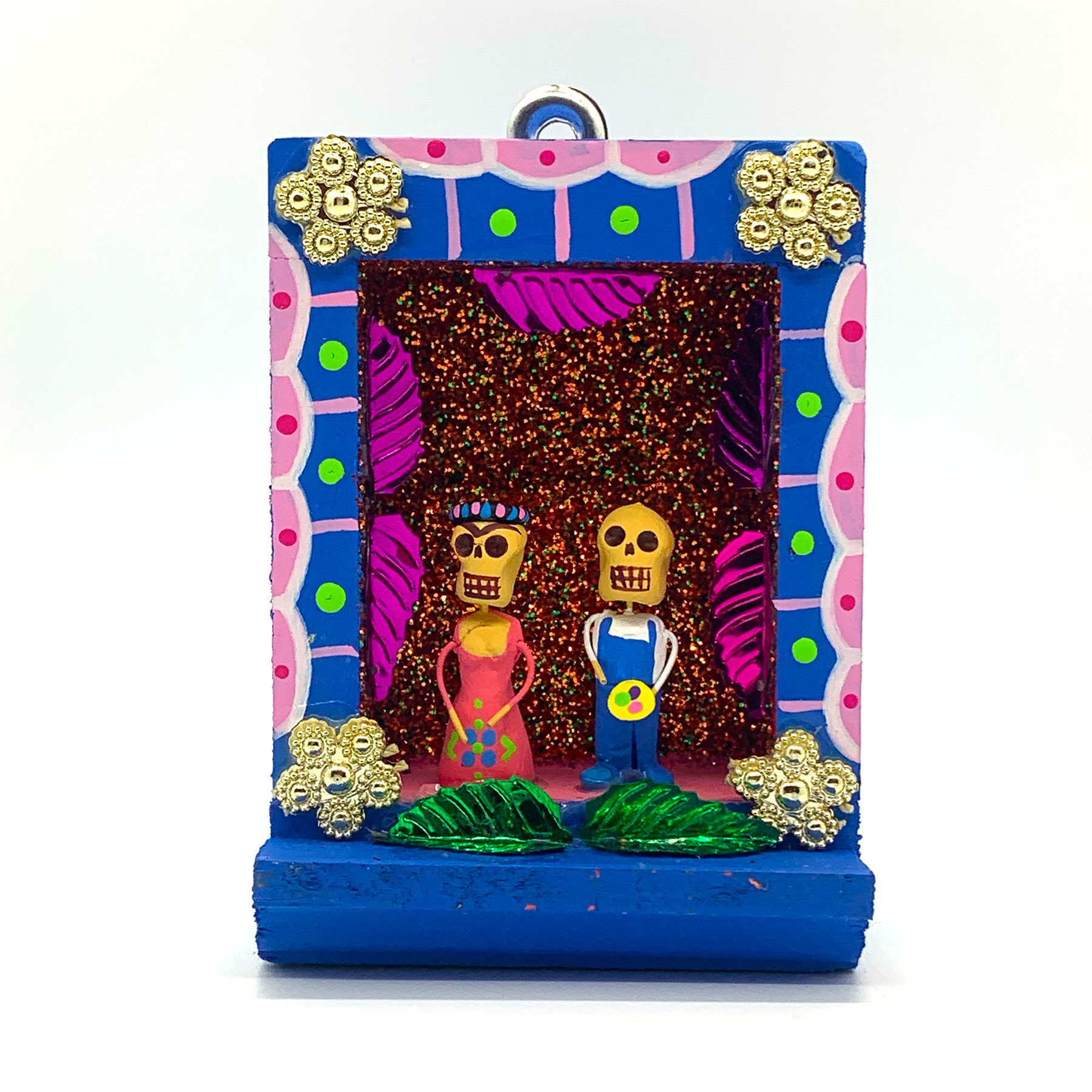 Handmade Shadow Box Nicho - Frida & Diego – Muertolandia.com