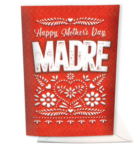 Happy Mother's Day Card + Handmade Nicho - Madre Gift Set Greeting Cards Muertolandia.com   